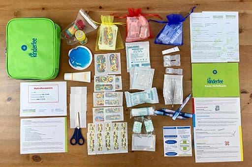 Die Kinder Notfall Tasche, das Erste Hilfe Set speziell für Kinder -  kinderfee